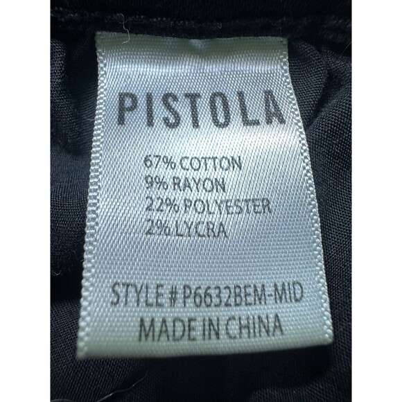 Pistola Black Skinny Mid Rise Jeans Denim Grunge Goth Stretch Women's 28 - Picture 8 of 12